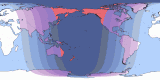 Map of the 20260303 Total Lunar Eclipse